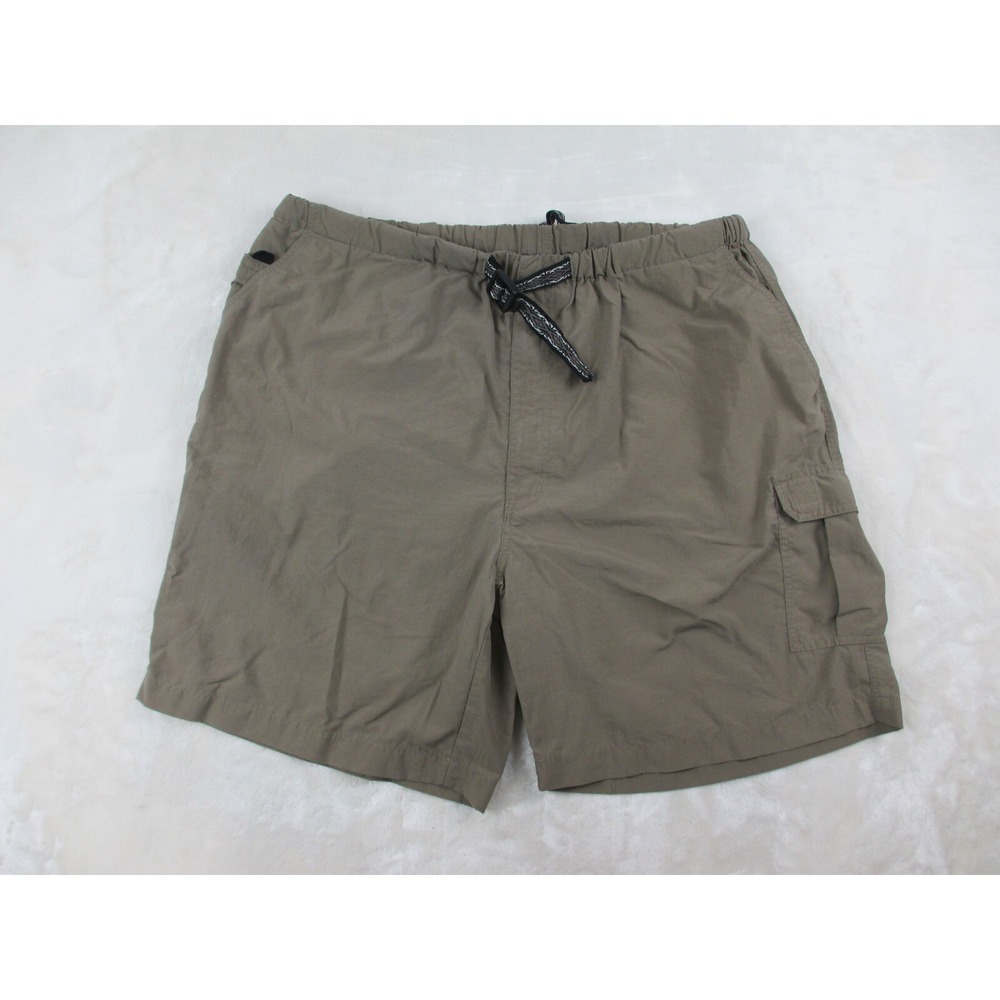 Reel Legends‎ Shorts Mens Large Green Cargo Lightweight Fishing Casual*